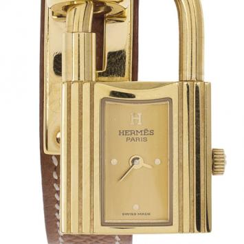 Hermes Kelly SS Leather Womens Wristwatch 20 MM