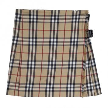Pre Owned Burberry Classic Check Brit Kilt Mini Skirt XS