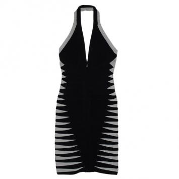 Herve Leger Roxanna Halter Neck Dress XS