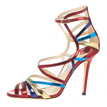 Jimmy Choo Multicolor Strappy Sandals Size 39.5
