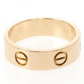 Cartier Love 18 K Pink Gold Ring Size 55