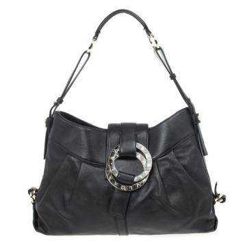 Pre Owned Bvlgari Black Chandra Tote