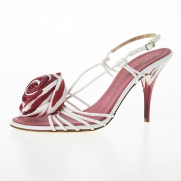 Giuseppe Zanotti Pink Flower Strappy Sandals Size 37