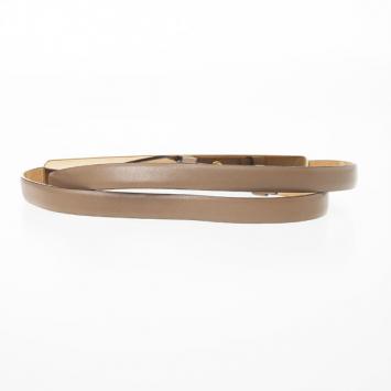 Salvatore Ferragamo Brown Leather Belt 95 CM