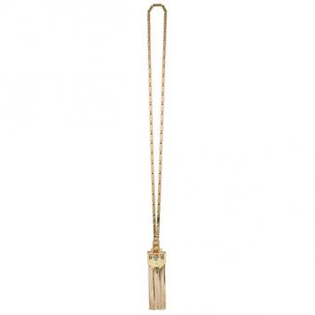 Mawi Rose Gold Plated Long Flapper Fringe Pendant 
