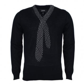 Pre Owned Jean Paul Gaultier Mens Knit Tie Sweater S
