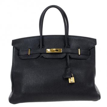 Hermes Black Togo Birkin 35