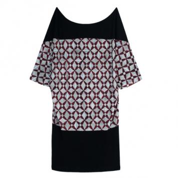 Balenciaga Paris Mosaique Print Top L