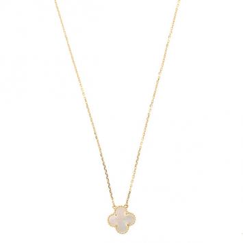 Van Cleef & Arpels Vintage Alhambra Mother of Pearl Pendant Necklace