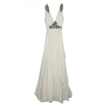 Jenny Packham Empire Waist Embellished Wedding Dress L