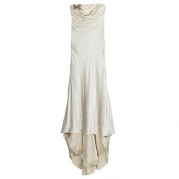 Vera Wang Silk Charmeuse Wedding Dress L