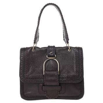 Jimmy Choo Brown Leather Louise Bag