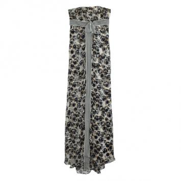 Carolina Herrera Printed Chiffon Gown M