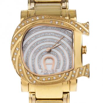 Aigner Genua SS Diamonds Womens Wristwatch 30 MM