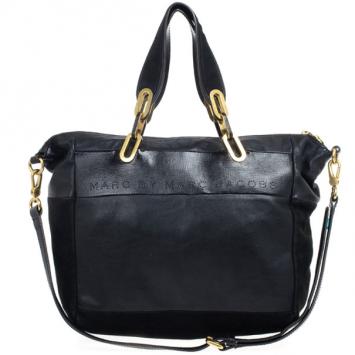 Marc by Marc Jacobs Black Leather And Suede Tote
