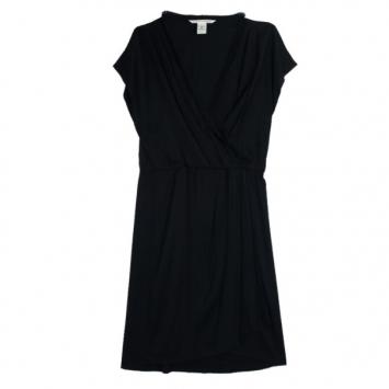 Diane Von Furstenberg Mateo Black Dress XL