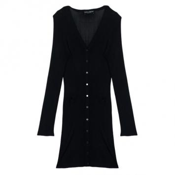 Dolce and Gabbana Black Knit Cardigan M