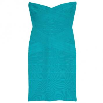 Herve Leger Strapless Bandage Dress M