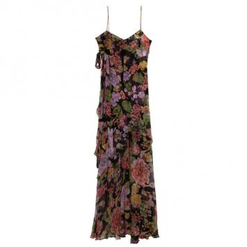 Dolce and Gabbana Chiffon Floral Maxi Dress M