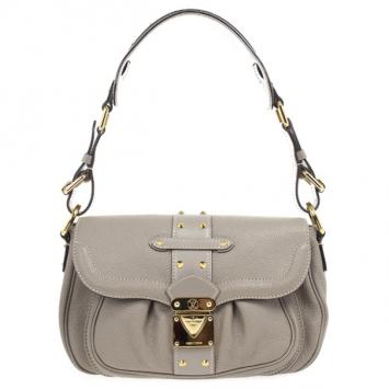 Louis Vuitton Taupe Suhali Leather 'Le Confident' Bag