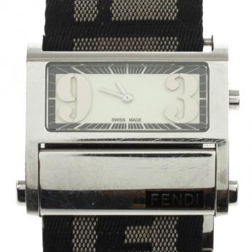 Fendi Cream Zip Code Womens Wristwatch 32 MM