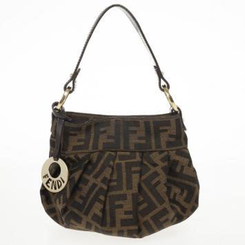 Fendi Tobacco Zucca Canvas Mini Chef Bag