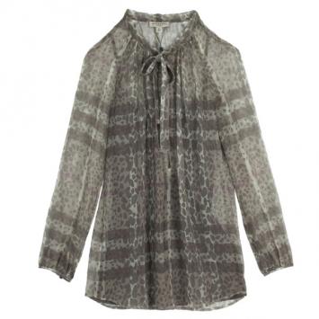 Burberry Printed Chiffon Top XS