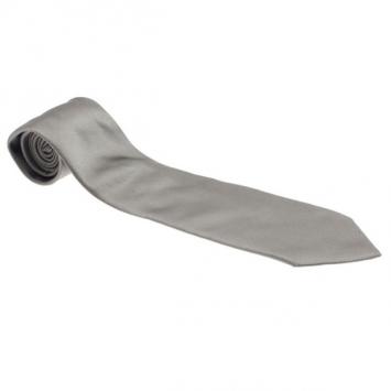 Pre Owned Burberry Grey Classic Silk Tie