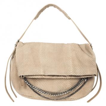 Jimmy Choo Beige Slate Python Shoulder Bag