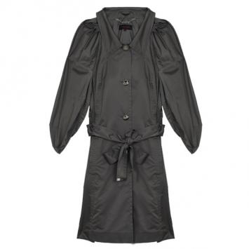 Escada Puff Sleeves Polyester Trench Coat S