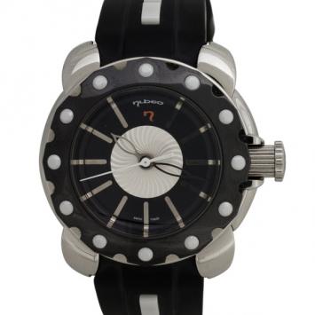 Nubeo Jelly Fish Stainless Steel Ceramic Rubber Automatic Womens Wristwatch 36 MM