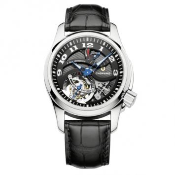 Pre Owned Chopard L.U.C Tourbillon Tech Twist 18K W/G Alligator Manual Winding Power Reserve Mens Wristwatch 42 MM