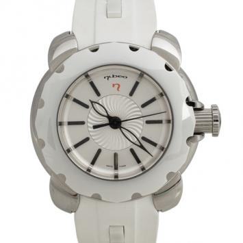 Nubeo Jelly Fish Stainless Steel Rubber Ceramic Automatic Womens Wristwatch 36 MM