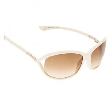 Tom Ford Cream Jennifer Soft Square Sunglasses