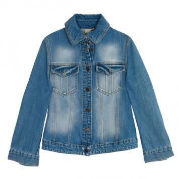 Burberry Brit Fitted Stretch Denim Jacket XS