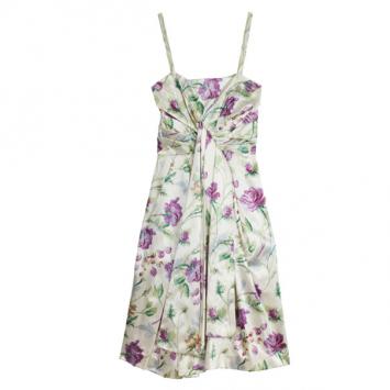 Dior Haute Couture Floral Print Dress S