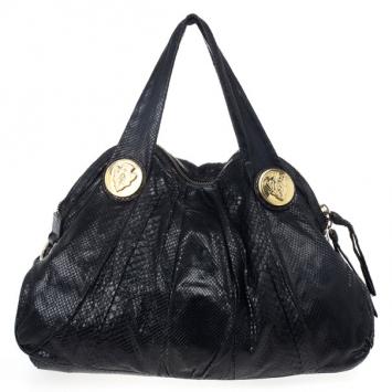 Gucci Beige Python Hysteria Large Tote