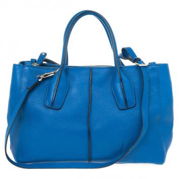 Tod's Pebbled Leather 'D-Styling Small' Convertible Satchel