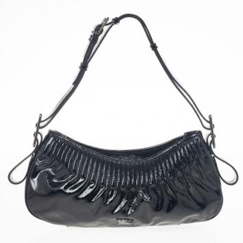 Burberry Black Patent Shoulder Bag