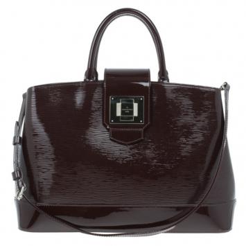Louis Vuitton Quetshe Patent Epi Leather Mirabeau Tote
