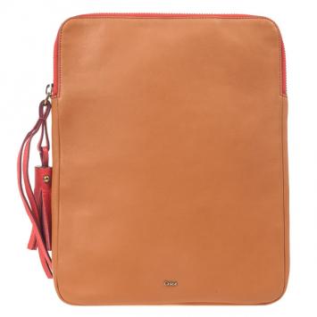 Chloe Orange Leather Eva iPad Cover