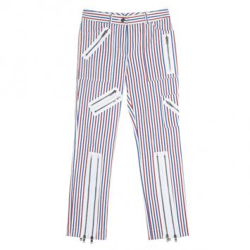 Pre Owned Chloe Striped Zipper Pants S