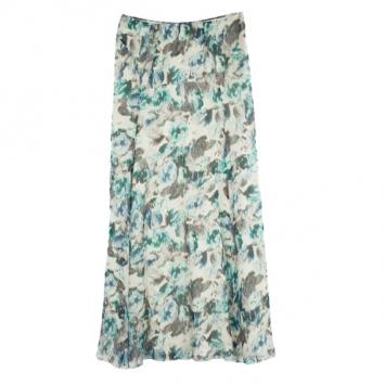 Pre Owned Philosophy di Alberta Ferretti Chiffon Floral Print Maxi Skirt M