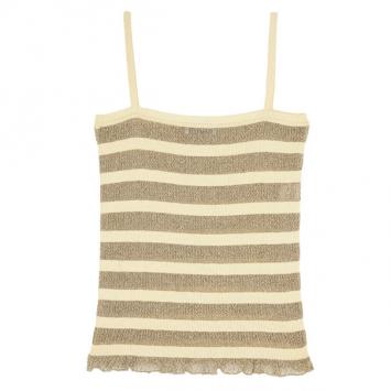 Moschino Metallic Striped Tank Top L