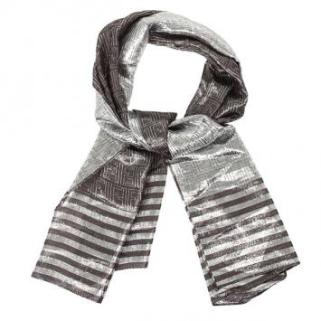 Fendi Zucca Metallic Rectangle Scarf