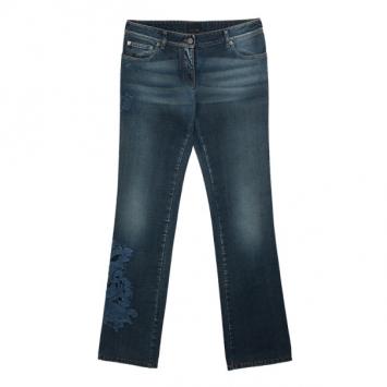 Fendi Embroidered Denim Jeans S