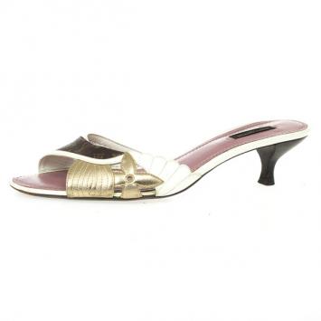 Louis Vuitton Brown Monogram Slides Size 39.5