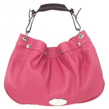Pre Owned Mulberry Pink Leather Mitzy Hobo