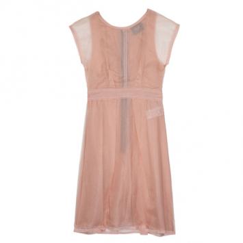 Dolce and Gabbana Chiffon Pink Dress M