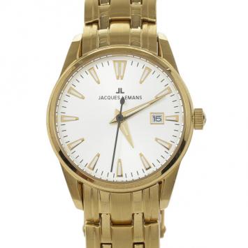 Jacques Lemans Gold Plated 1-1445 Womens Wristwatch 27 MM